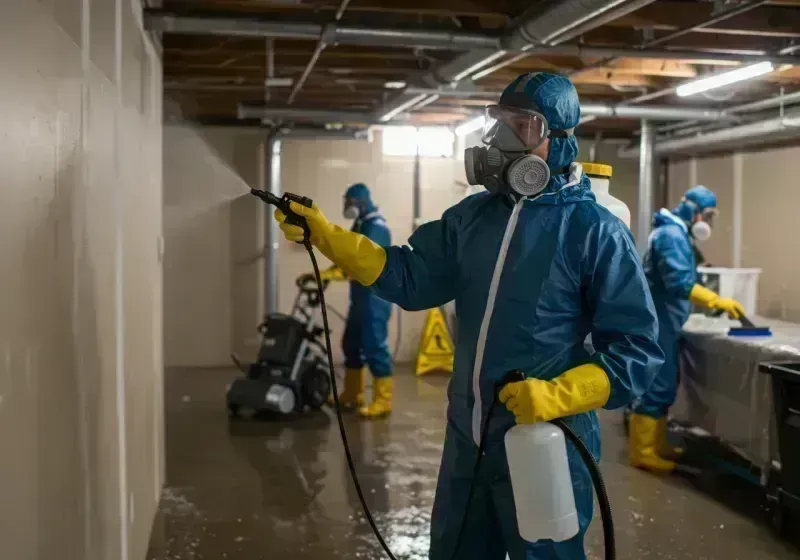 Basement Sanitization and Antimicrobial Treatment process in Melissa, TX